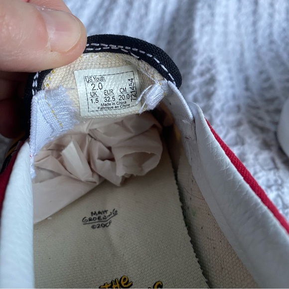 Vans The Simpsons slip on shoes Bart Simpsons Old School sneakers Youth size 4 - Picture 9 of 9